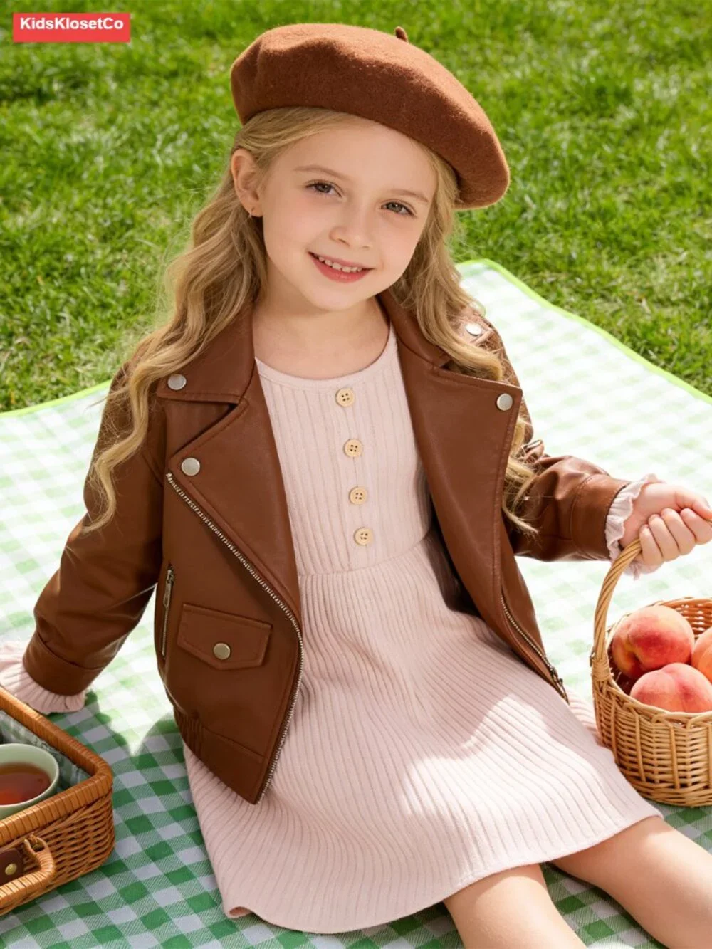 Toddler Girl Ruffle Sleeve Ribbed Knit A-Line Sweater Dress